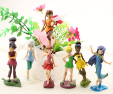 7pcs Tinker Bell Fairies Princess PVC Action Figures Kids Toys Doll Cake Toppers