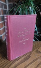 1922 RAILWAY MAGAZINE ILLUSTRATED BOUND VOLUME 51 - July-December  VGC