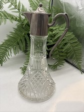 Beautiful Vintage Royal Brierley Lead Crystal Claret Jug Decanter