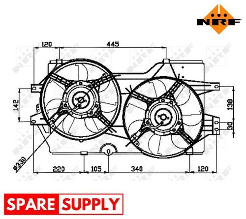 Fan radiator for chrysler - fan,,