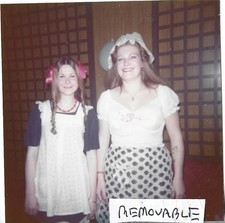 Vintage Photo Two Pretty Young