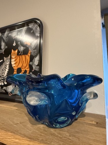 Murano italian glass fish bowl - murano,