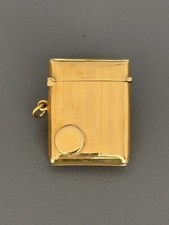 Antique,Truly Wonderful 9ct Gold (20.74gr)Vesta Case hallmarked Birmingham 1894