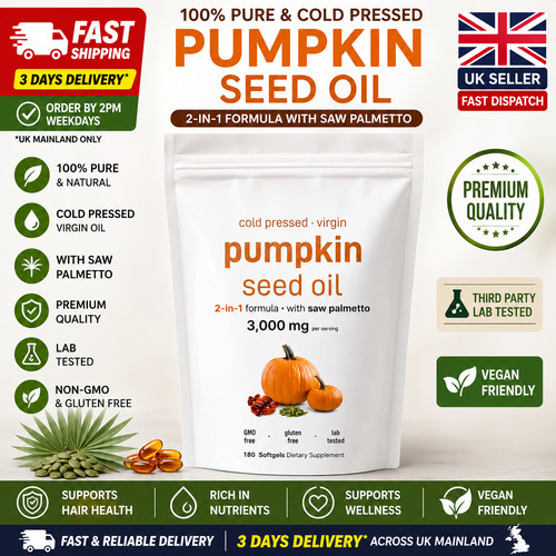 Pumpkin seed oil 3000mg 180 - oil,