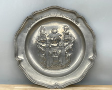 Antique Pewter Plate Tray Coat