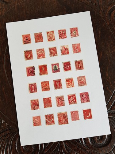 Collection red vintage - a, of