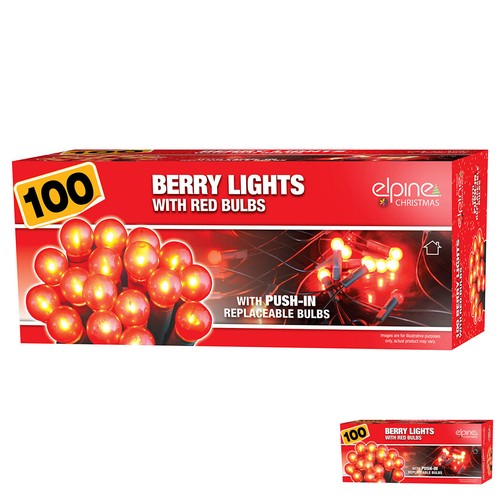 100 red berry christmas - berry,