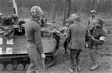 WW2 WWII Photo World War Two /  US Army Medics M29 Weasel Germany February 1945