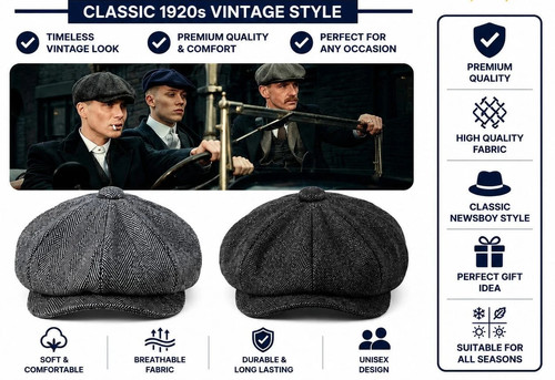Adjustable peaky blinders - adjustable, hat