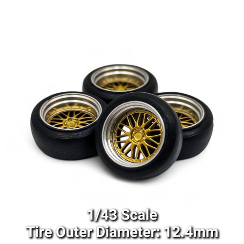 Scale wheels tires deep - 1:43,