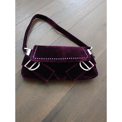 Akira velvet shoulder bag - velvet, in