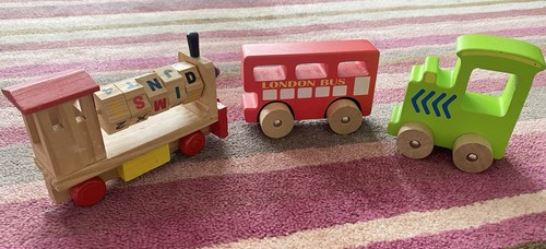 Wooden push along - wooden, toy