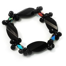 Black Plastic Flex Bangle