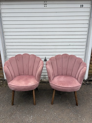 Pink velvet scalloped - velvet,