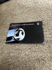 VAUXHALL SERVICE BOOK BLANK