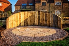 Bradstone Natural Sandstone Circle - Sunset Buff -  3300mm Dia - Clearance