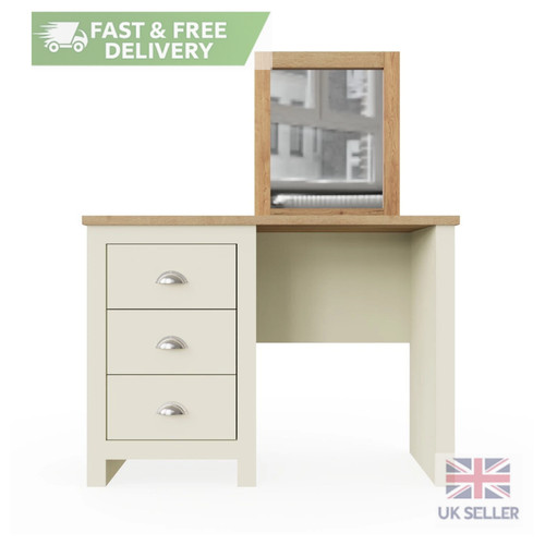Cream dressing table set - set, stool