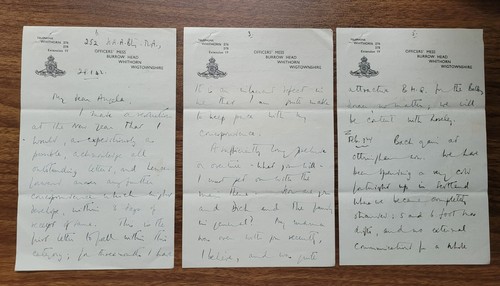 1942 letter officers mess - 1942, letter.