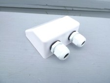 Roof twin white cable entry - cable,
