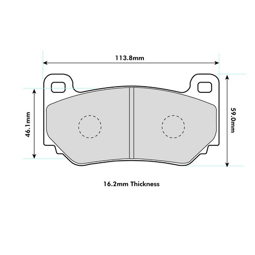Ferodo ds2500 front brake pads - ferodo,