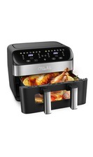 10L Dual Zone Digital Air Fryer Oven w/ 12 Cooking Functions Oil Free 2400W