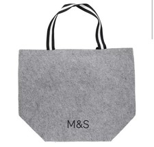 M&S Grey Felt Shopping Tote