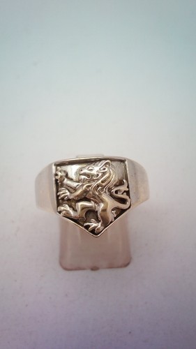 White gold men s rampant - 9, ct