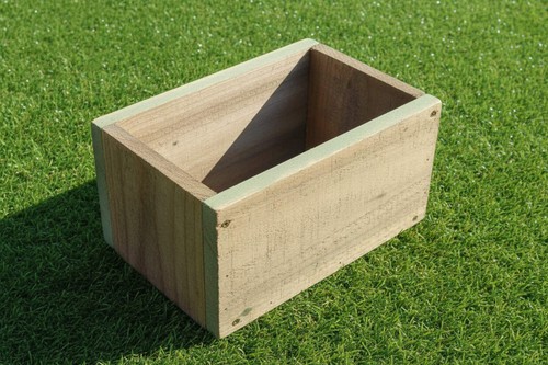 Wooden rustic planter - wooden,