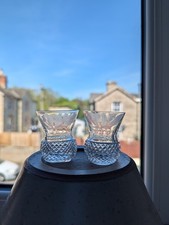 Edinburgh crystal thistle pair - edinburgh,