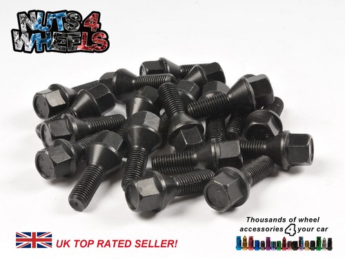 Black wheel bolts fits - x,