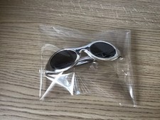 70s 80s Rock Star Glasses Silver Colour Fancy Dress Glasses