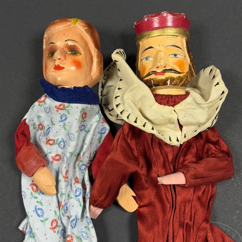 Antique hand puppet wooden - hand,