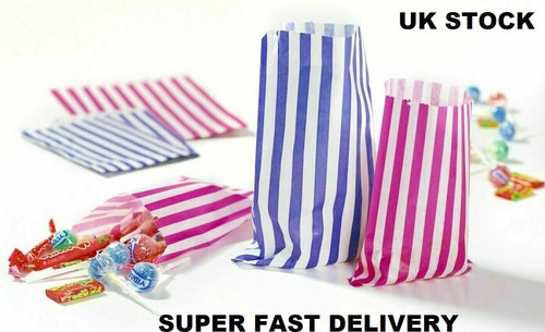 Candy stripe paper bags - candy,