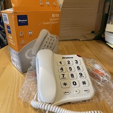 Big Button Phone 110 Corded. BINATONE B110 Hearing Aid Compatible White Unused