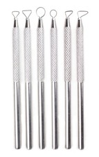 Set Of 6 Metal Mini Shaped Ribbon Tools Pottery Clay Ceramic Cutting Sculpting