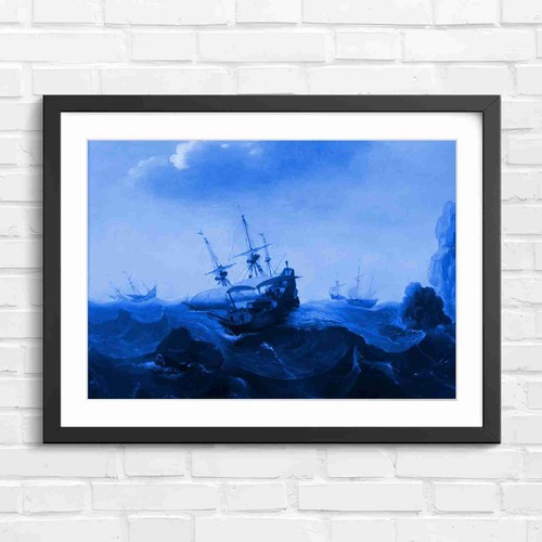 Dutch golden age ship storm - ship,
