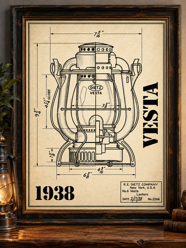 Dietz vesta lantern 1938 - vesta,