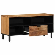 vidaXL TV Units Solid Acacia Wood 100 x 33.5 x 46 cm Engineered wood, Modern Liv