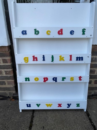 Tidy books alphabet bookcase - books,