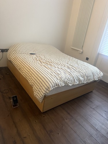 Double muji storage - double, bed