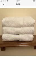 Hand Towels X 3 By Johnson’s Hotel Quality 100% Cotton White
