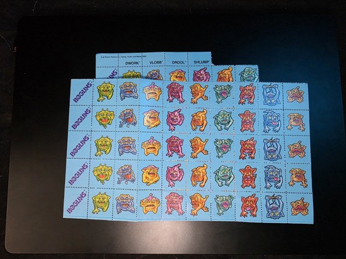 Vintage boglins blue - blue, stamp