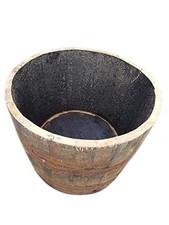 Genuine oak half whisky barrel - half,