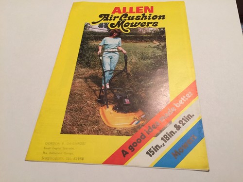 Allen air cushion mowers range - mowers,