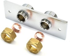 Exposed Shower Bar Valve Thermostatic Mixer Easy Fit Wall Plate EF06 Primaflow