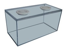 Twin Vented Clear Plastic Spider/Tarantula Cage.Enclosure '