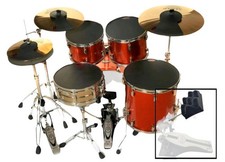 Drum Kit Mute Silencer Pads by RockSolid Drums - CHOOSE YOUR REQUIRED SIZES