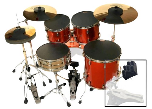 Drum kit mute silencer - mute,