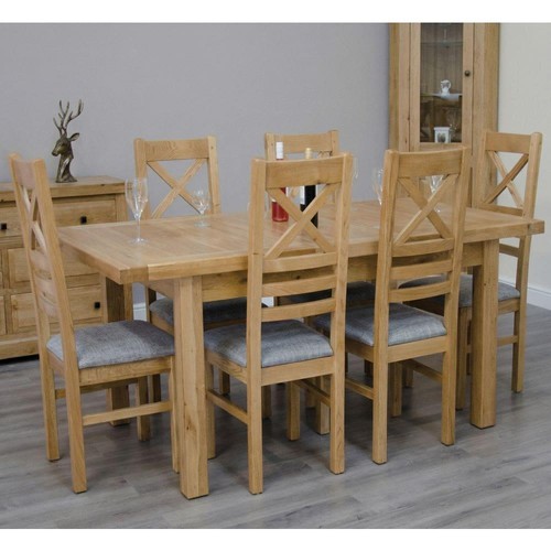 Solid oak extending dining - extending,