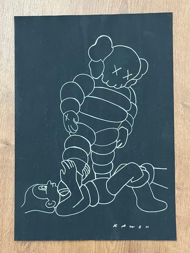 Kaws drawing and painting - kaws,